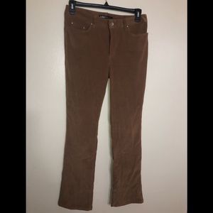 Zcavaricci Slim boot cut suede pants